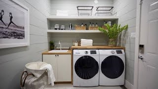 Small laundry room ideas 2024  Organize narrow laundry room [upl. by Zetrom]