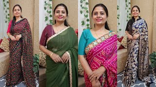 अब हर saree के लिए अलग से Blouse नहीं सिलवाना पडेगा  Stylish Readymade Blouse amp Sarees on Amazon [upl. by Niryt]