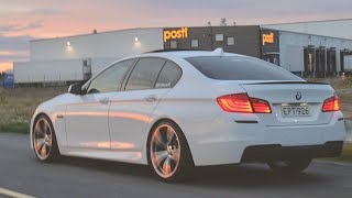 Bmw f10 525d 30 sound m550d exhaust [upl. by Hpesoj889]