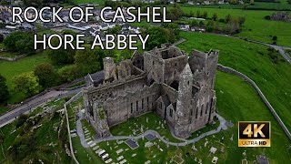 Rock of Cashel and Hore Abbey County Tipperary Ireland  4K DJI Mini 2 Drone Footage [upl. by Atnod]