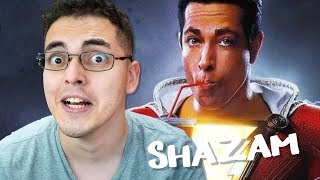 REAGINDO AO TRAILER DE SHAZAM O FILME COMIC CON 2018 [upl. by Alrzc406]