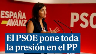 El PSOE pone toda la presión en el PP para que voten a favor de la senda de déficit y ataca a Feijóo [upl. by Monreal649]