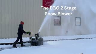 EGO SNT2405 24quot Two Stage Snow Blower in action [upl. by Els]