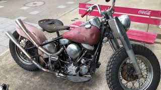 HARLEY DAVIDSON 1949FL PANHEAD BOBBER [upl. by Dorrej]