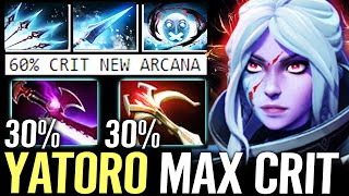 🔥 YATORO Drow Ranger ARCANA 60 Crit Chance — Silver Edge  Daedalus Strongest Bow Dota 2 Pro [upl. by Hiro]