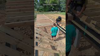 Дом 119м²Установка лаг террасы diy diywoodworking woodworking wood carpentry home woodwork [upl. by Omrellug820]