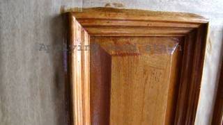 Wood Door Refinishing  Dallas FT Worth  Staining and Sealing  Door finish Varnish  Restoration [upl. by Allistir269]