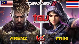 Arenz Eddy Vs Friki Zafina  TWT 2024  TGU 2024  Tekken 8  Jan Ali Gaming [upl. by Maril]