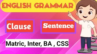 Clause and Sentence Difference  Concept of English [upl. by Glarum]