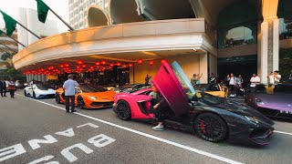 Power Craft Aventador FLEXES for the Crowd Lamborghini Club Gathers at ShangriLa for CNY 2024 [upl. by Beryl]