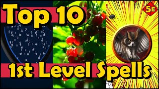 Top 10 1st Level Spells in DnD 5E [upl. by Notsnarc]