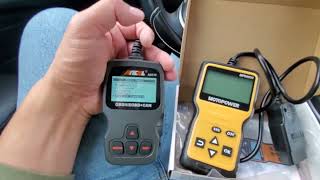 OBD2 SCANNER COMPARISONS ANCEL AD310 VS MOTOPOWER MP69033 [upl. by Eelyme]