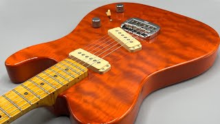 GampL ASAT Special Deluxe Custom in Trans Orange finish Unboxing and Tone Test Demo [upl. by Bloch]