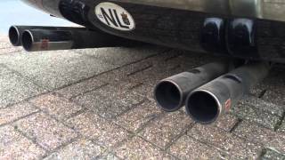 Ansa exhaust on a Triumph TR6 Beautiful exhaust note [upl. by Liauqram]