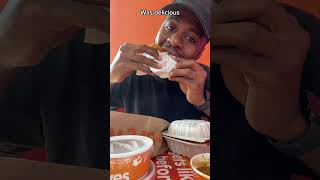 Trying Popeyes Louisiana Kitchen popeyes fastfood foodreview chickensandwich friedchicken [upl. by Nuy961]