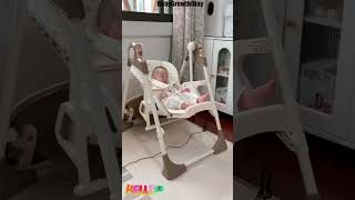 Looking for a MultiFunctional Highchair The Electrical Baby Swing Sitting Highchair Has It All [upl. by Atiuqat238]