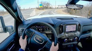 2022 GMC Sierra 2500 HD AT4 Duramax  POV Test Drive Binaural Audio [upl. by Drusus]