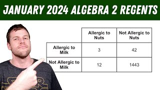 Algebra 2 Regents January 2024 Parts 2 3 and 4 Questions 25  37 [upl. by Golda]