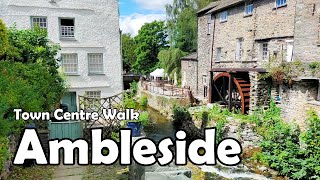 Ambleside Lake District【4K】 Town Centre Walk 2021 [upl. by Maje]