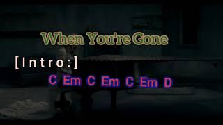 When Youre Gone Avril Lavigne Chord Lyrics kunci gitar [upl. by Strickland115]