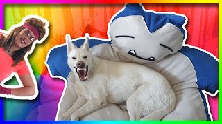 Snorlax GIANT Pillow  Easy Pokemon DIY Project  How to make a Snorlax Plushie [upl. by Iffar]