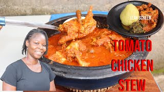 HOW TO MAKE TOMATO CHICKEN STEW  TOMATO PASTE RECIPE  CHICKEN STEW RECIPE [upl. by Anirok]