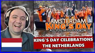 Koningsdag in Amsterdam 🇳🇱  Kings Day Celebrations the Netherlands  Teacher Paul Reacts Holland [upl. by Ahsets]