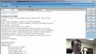 Example of using Dragon Medical 10 for dictation into practice partner [upl. by Seumas]