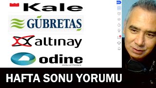 Kale Seramik  GübreTaş  Altınay Savunma  Odine Hisse Yorumu  Borsa İstanbul Hafta Sonu [upl. by Llerut]