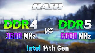 DDR4 vs DDR5  Gaming on Intel 14th Gen [upl. by Thatch603]