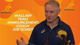 WALLABIES Team announcement vs Springboks in Brisbane  coach Joe Schmidt [upl. by Kalb]