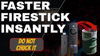 FASTER FIRESTICK INSTANTLY  DO NOT CHUCK IT  FIX IT INSTEAD [upl. by Aener]