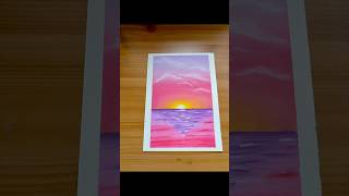 Create Vibrant Landscape Art with oil pastel art shorts trending drawing satisfying oilpastel [upl. by Gupta]