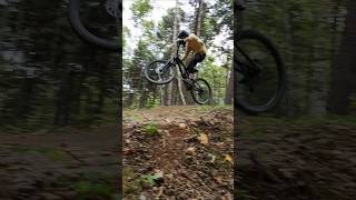 Freeride Jumpline poleymountain bicycle bike mtb mountainbike trail jump [upl. by Atilem]