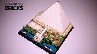 Lego Architecture 21058 Great Pyramid of Giza Speed Build [upl. by Nedyaj299]