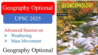 Class 18 l Geomorphology l Weathering amp Mass Movement l Slope l UPSC 2025 l Geography Optional [upl. by Burton]