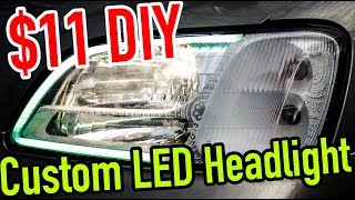 How to LED Tube Retrofitted Headlights [upl. by Berkow]