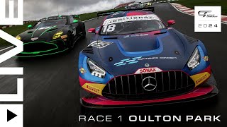 FULL RACE  Race 1  Oulton Park  2024 British GT Championship [upl. by Piper244]