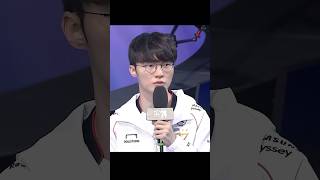 Faker quotThis fifth championship is for the fansquot shorts [upl. by Zales488]