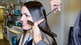 Extreme Hair Makeover Long to Short by Jerome Lordet NYC Howto [upl. by Christoph]