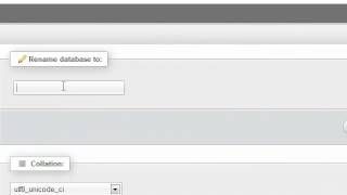 How to rename a database in phpMyAdmin [upl. by Alyakim]