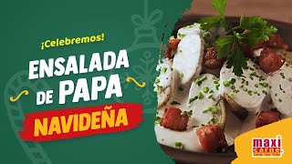 Ensalada de Papas Navideña  HAZLO CON MAXICARNE [upl. by Averill]