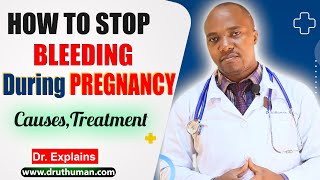 HOW TO STOP BLEEDING DURING PREGNANCY How to Treat Or Prevent Bleeding During Pregnancy WHY BLEED [upl. by Nadler]