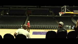 Kobe Bryants Wife Vanessa Hits Backward Shot at Staples Center at 4 a m [upl. by Larina]