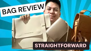 BAG REVIEW STRAIGHTFORWARD  Vegan Leather [upl. by Kirch]