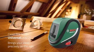 Bosch Cross Line Laser UniversalLevel 2 [upl. by Elockin417]