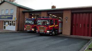 Merseyside Fire amp Rescue Service Crosby Two Pump Turnout [upl. by Darlleen223]