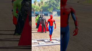 GTA 5স্পাইডারম্যান এর শক্তি পরীক্ষা পার্ট ৫ spiderman ironman superman [upl. by Cinom]