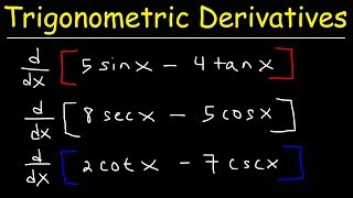 Derivatives of Trigonometric Functions [upl. by Casimire]