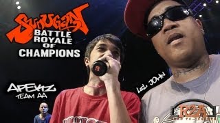 R2A SUNUGAN BATTLE ROYALE OF CHAMPIONS Apekz vs LiL John vs Razor [upl. by Allerus]